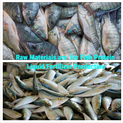 What raw Materials are used for Fish Protein Liquid Fertilizer Production
